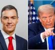 El presidente estadounidense Donald Trump rompió relaciones comerciales con España en medio de un conflicto en Medio Oriente. FOTOS: GETTY- Tomada de X @Pedrosanchez