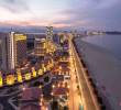 Vista aérea del complejo turístico Kalma Coast en la ciudad de Wonsan, Corea del Norte. FOTO: Cortesía Agencia estatal KCNA, AFP