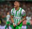 El delantero argentino Juan Bauzá es uno de los titulares de Atlético Nacional en el duelo ante Águilas Doradas, en el Atanasio Girardot. FOTO MANUEL SALDARRIAGA