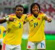 Lina Arboleda y María Fernanda Viáfara celebran en la victoria de Colombia ante Costa Rica en el arranque del Mundial Sub-20 femenino en Polonia. FOTO CORTESÍA FCF