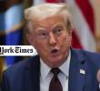 El presidente Donald Trump presentó una demanda contra el diario <i>The New York Times</i> difamación por 15.000 millones de dólares. FOTO: GETTY