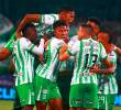 Este fue uno de los festejos de Nacional en el clásico. FOTO MANUEL SALDARRIAGA
