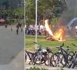 Varios disturbios se presentaron en la tarde de este martes en la Universidad Nacional de Bogotá. FOTOS: Tomadas de las redes sociales