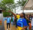 Ilsa Córdoba, de 16 años, encendió la Llama Olímpica en la inauguración de los primeros Juegos Afro. La joven ostenta el récord nacional Sub-18 en jabalina. Foto: Ramiro Vásquez.