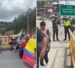 Transportadores de Ecuador y Colombia se unieron para protestar por los aranceles del 30 % entre ambos países. FOTOS: Capturas de video