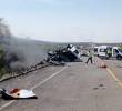 Grave accidente de tránsito se registró este 14 de mayo en una autopista de Puebla, México. FOTO: Tomada de redes sociales @MensajeroPuebla
