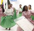 El coro La Perla del PAZcífico, seleccionó a 8 intérpretes, mientras que la Casa Lúdica de Tumaco eligió a otros 8 jóvenes artistas llevarán un ensamble de marimba. <b>Foto: </b>Cancillería.