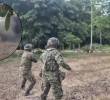 Los explosivos fueron detonados de forma controlada por el Ejército. Foto: Captura de video @Ejercito_Div2