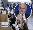 El jefe de la delegación, Esteban González Pons, calificó el proceso como “ordenado, tranquilo y fluido”, destacando que el sistema manual y trazable del país ofrece plenas garantías democráticas. FOTO: Colprensa