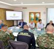 Las autoridades de Medellín y de Antioquia junto a la fuerza pública durante el Consejo de Seguridad. FOTO: Cortesía