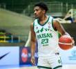 El norteamericano Brandon Weatherspoon es uno de los hombres claves de Paisas, es líder de anotaciones de tres puntos y su aporte en cada partido es definitivo. FOTO: CAMILO SUÁREZ