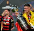El delantero colombiano Jorge Carrascal, a sus 27 años, se coronó campeón de la Copa Libertadores con Flamengo. FOTO AFP