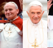 Juan Pablo II, Benedicto XVI y Francisco son los papas de los años recientes. FOTO Cortesía