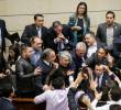 <span class=mln_uppercase_mln>En</span><b><span class=mln_uppercase_mln> la plenaria del Senado, con una votación de 49 votos por el No y 47 por el Si, se hundió en el Congreso de la República, la propuesta presentada por el Gobierno Nacional que buscaba la consulta popular. FOTO: Colprensa </span></b>