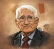 El filósofo alemán <b>Jürgen Habermas</b>, uno de los pensadores más influyentes del siglo XX y XXI, desarrolló teorías clave sobre la acción comunicativa, la democracia deliberativa y el papel del debate público en las sociedades modernas. Ilustración basada en fotografía de archivo.