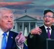 El presidente Donald Trump y el mandatario Gustavo Petro. Fotos: cortesías