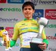 Jerónimo Calderón añadió un nuevo título a su palmarés este año. Además de ganar la Vuelta, fue campeón panamericano en Uruguay y del Novato de Oro Juvenil en Armenia. FOTO CORTESÍA FEDECICLISMO