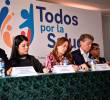 Algunos de los voceros del movimiento “Todos por la Salud” durante su lanzamiento oficial en Bogotá.