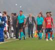 Imágenes del duelo entre DIM y Flamengo que no se pudo disputar por los disturbios que generaron los hinchas rojos. FOTOMANUEL SALDARRIAGA
