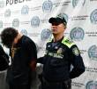 Dos capturados por un hurto en El Poblado, comuna 14 de Medellín. FOTO: POLICÍA MEVAL