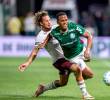Jhon Arias jugó ante Fluminense, en la victoria de Palmeiras 2-1 ante su anterior equipo en el fútbol brasileño. FOTO GETTY