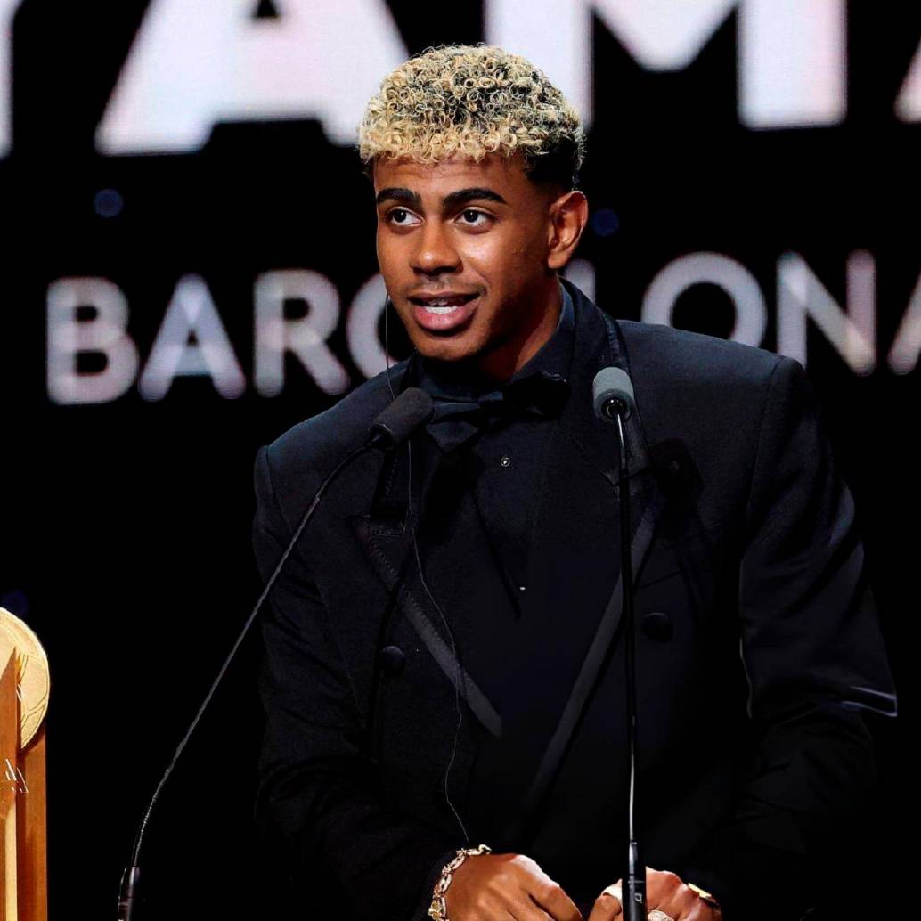 Lamine Yamal estuvo entre los nominados a ganar el Balón de Oro, ceremonia realizada en septiembre pasado. FOTO GETTY