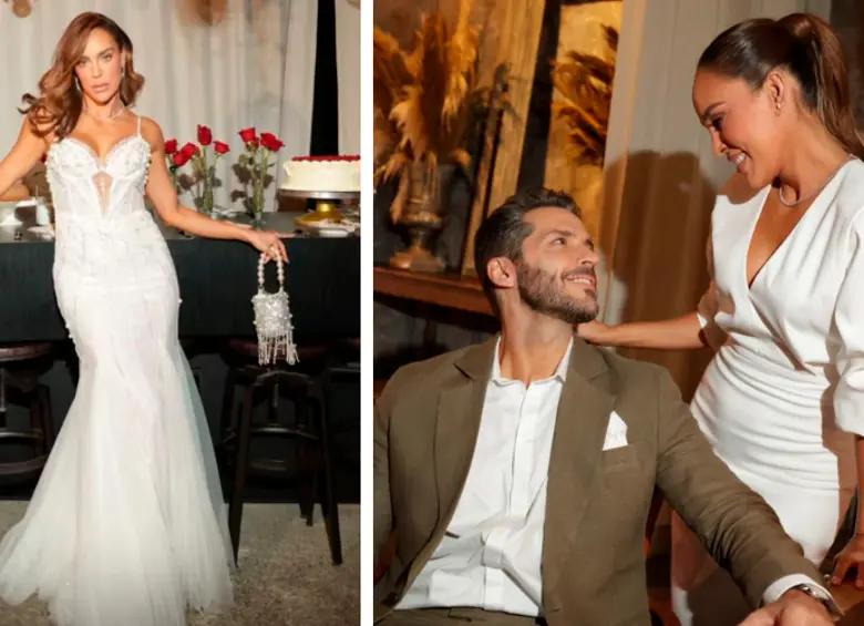 EN IMÁGENES: Oficialmente Sara Corrales es mujer casada; así fue su boda en Medellín