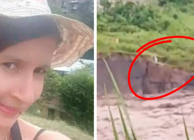 EN VIDEO: “Quítese de ahí”: a Valentina Chilito se la llevó la creciente cuando grababa el río