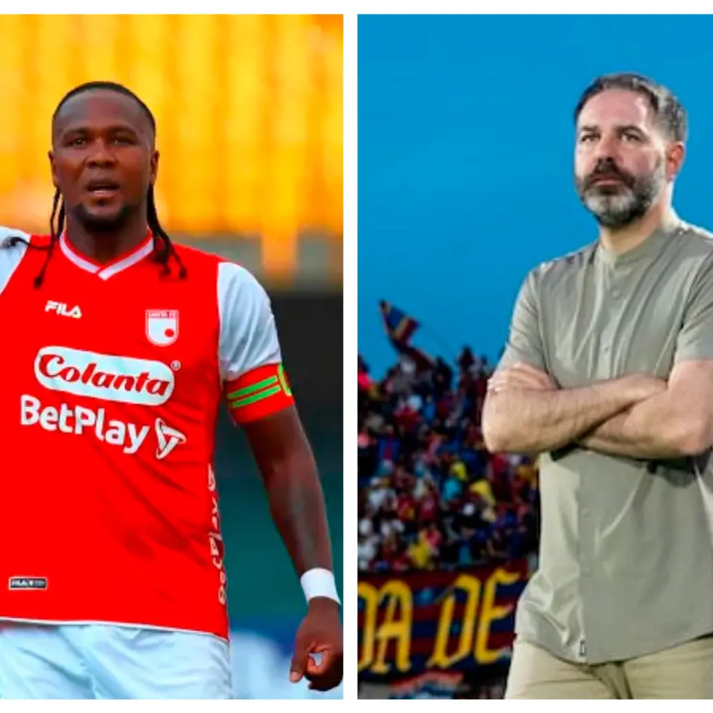 Hugo Rodallega le pidió respeto al técnico Jonathan Risueño, quien respondió restándole importancia a la situación. FOTOS DIMAYOR