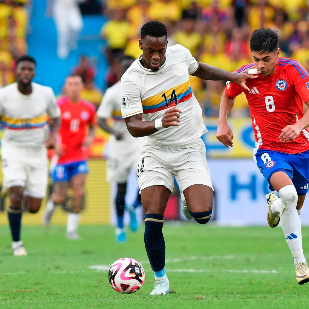 Ante Chile, por la fecha 10, Jhon Jáder Durán convirtió su primer gol con Colombia en las actuales clasificatorias. FOTO: GETTY