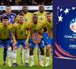 La Selección Colombia jugará una nueva edición de la Copa América y, por supuesto, está en el álbum Panini de este año. FOTO: CUENTA DE X @FCFSeleccionCol y @PaniniCol