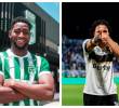 El defensor central Andres Reyes y el extremo Ian Poveda fueron anunciados como refuerzos de Nacional. FOTOS ATLÉTICO NACIONAL E INTERNACIONAL DE BOGOTÁ