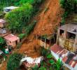 El derrumbe se presentó en un sector del barrio Carambolas, en el nororiente de Medellín. CORTESÍA ALCALDÍA