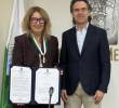 Luz María Sierra recibió la Orden al Mérito Cívico y Empresarial Gonzalo Mejía, categoría oro, por su trayectoria y aporte al periodismo. FOTO: EL COLOMBIANO.