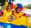 Los colombianos se tomaron nuevamente las calles de Kansas con su alegría. FOTO JUAN ANTONIO SÁNCHEZ