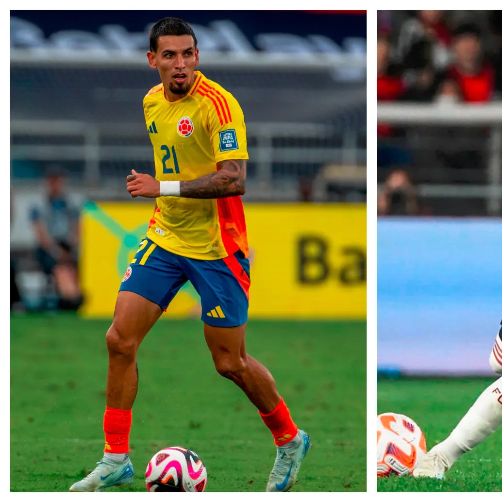 Daniel Muñoz y Kevin Castaño serán bajas obligadas de Colombia frente a Bolivia. FOTOS GETTY