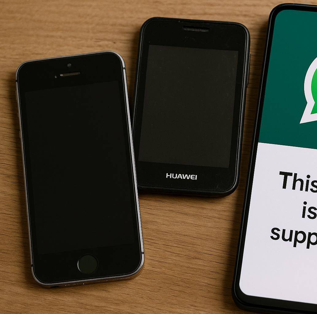 Modelos antiguos de Android y iPhone quedarán sin soporte para WhatsApp a partir del 1 de agosto de 2025. FOTO EL COLOMBIANO | creado con IA