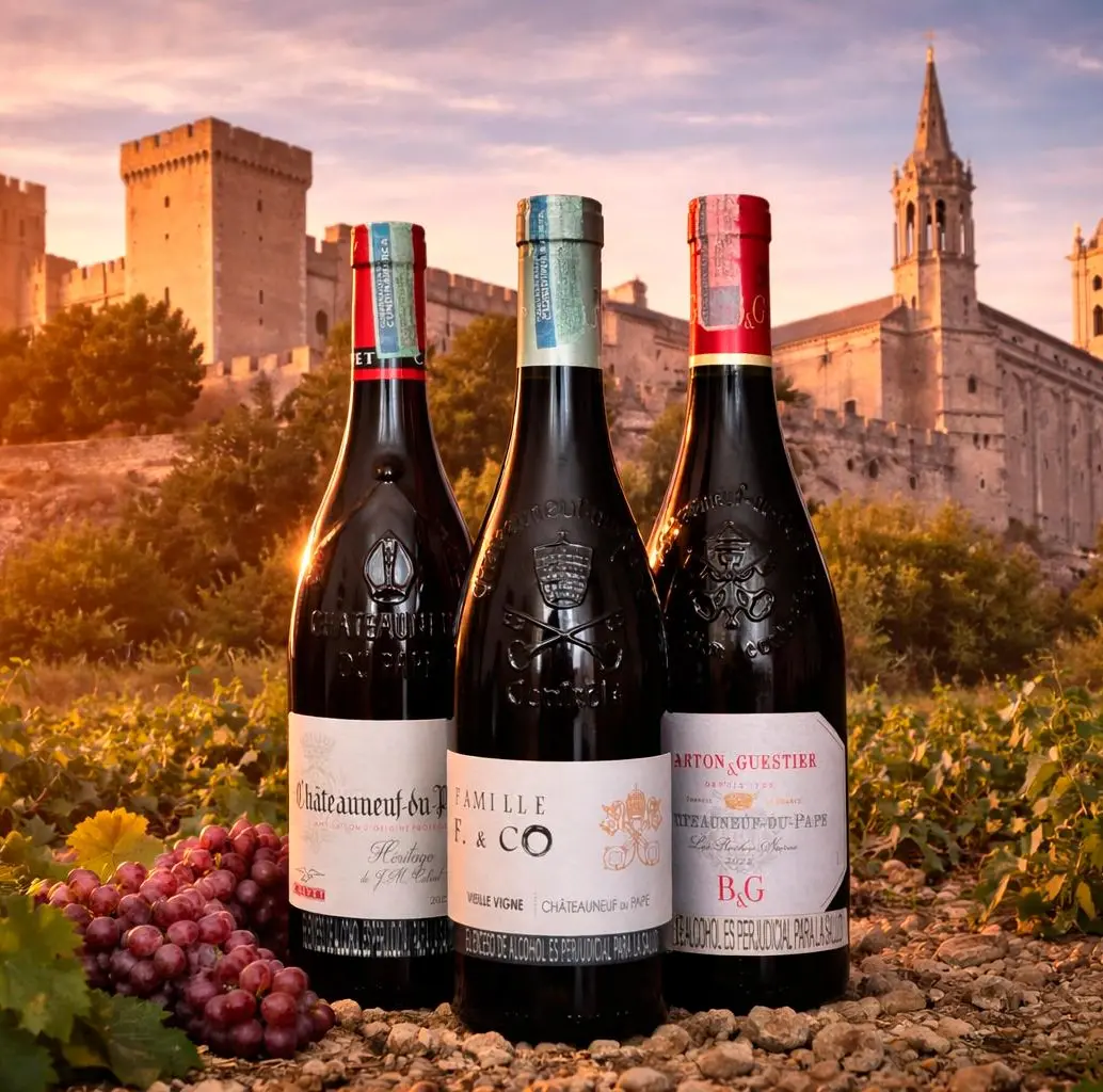 Tres vinos del <i>Châteauneuf-du-Pape </i>(El Castillo nuevo del Papa) para disfrutar en Semana Santa. FOTOS Cortesía.