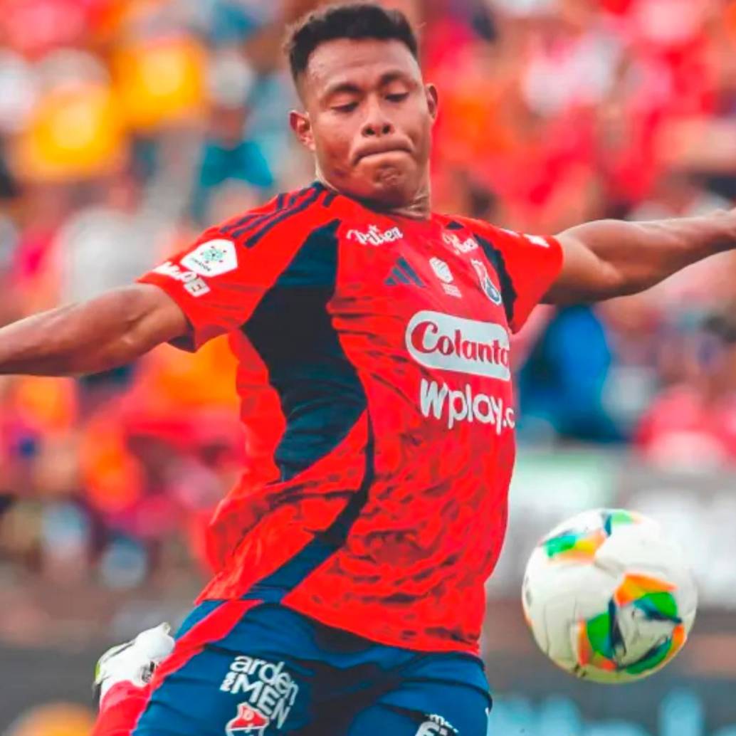 El atacante Léider Berrío ha marcado gol en los últimos partidos del Medellín contra el Deportes Tolima. Foto: Juan Antonio Sánchez