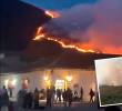Las llamas están consumiendo el Cerro San Marcos, el más emblemático de Villa de Leyva, Boyacá. Incluso los hoteles tuvieron que ser evacuados. FOTOS: CORTESÍA Y ALEJANDRA ZAPATA QUINCHÍA