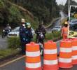 Este accidente, ocurrido a la altura de la Tienda de Fercho, en Envigado, provocó el cierre de la vía Las Palmas en sentido hacia Medellín. Esto generó graves congestiones en este corredor departamental. FOTOS: CORTESÍA