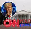 El presidente de Estados Unidos, Donald Trump, impidió acceso a los periodistas de CNN, Político y MS Now a la Casa Blanca, en medio de una disputa con ambos medios de comunicación. FOTOS: GETTY