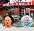 En la reunión de la Consiliatura cuya votación quedó anulada dio lugar a la entrada del actual rector, Néstor Hincapié (izq.) y a la salida de Federico Restrepo. FOTO: EL COLOMBIANO