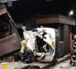 Así quedó la camioneta implicada en el accidente de tránsito que ocurrió en la madrugada de este viernes en el peaje de acceso del tramo Rionegro-Medellín. En este hecho murió Miguel Sanín Jaramillo, de 20 años, conductor del vehículo. FOTO: CORTESÍA MI ORIENTE