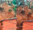 Este fue el deslizamiento que ocurrió en la mañana de este viernes en Villatina, en la misma zona donde se produjo la evacuación de más de 35 familias y en la que se han presentado situaciones de orden público. FOTO; CORTESÍA (TOMADA DE VIDEO)