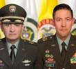 Los coroneles Richard Fajardo (izq:) y Luis Fernando Serna (der.) serán los nuevos comandantes de la Policía Metropolitana del Valle de Aburrá y de la Policía Antioquia, respectivamente. FOTOS: CORTESÍA POLICÍA NACIONAL