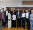 Luz María Sierra recibió la Orden al Mérito José María Córdova. FOTO: Cortesía
