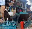 Este fue el balcón que se desplomó el pasado fin de semana en el barrio Santa Rita, de Bello. En este hecho, cinco personas resultaron lesionadas. FOTO: CORTESÍA ALCALDÍA DE BELLO