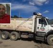 Esta es una de las tres volquetas hurtadas por las cuales asesinaron a Yamid Augusto Soto Monsalve (detalle), de 47 años, en una vereda de Támesis, Suroeste antioqueño. FOTOS: <b>CORTESÍA</b>