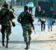 Un militar resultó lesionado en Carepa, Urabá antioqueño, luego de los enfrentamientos entre la Policía y el Ejército, en medio de los confusos hechos. FOTOS: MANUEL SALDARRIAGA Y CORTESÍA